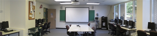 panorama of the main computer lab
