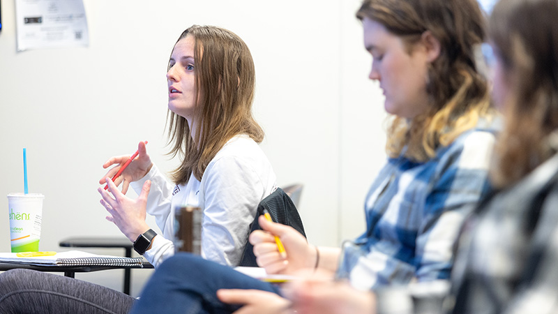 students in class