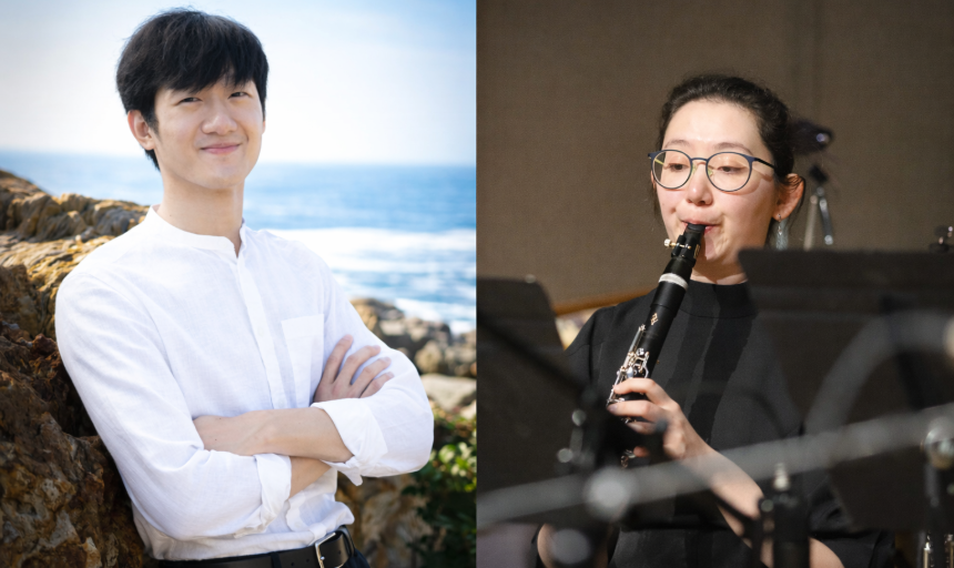 Headshots of artists Nikki Pet and Lyndon Ji