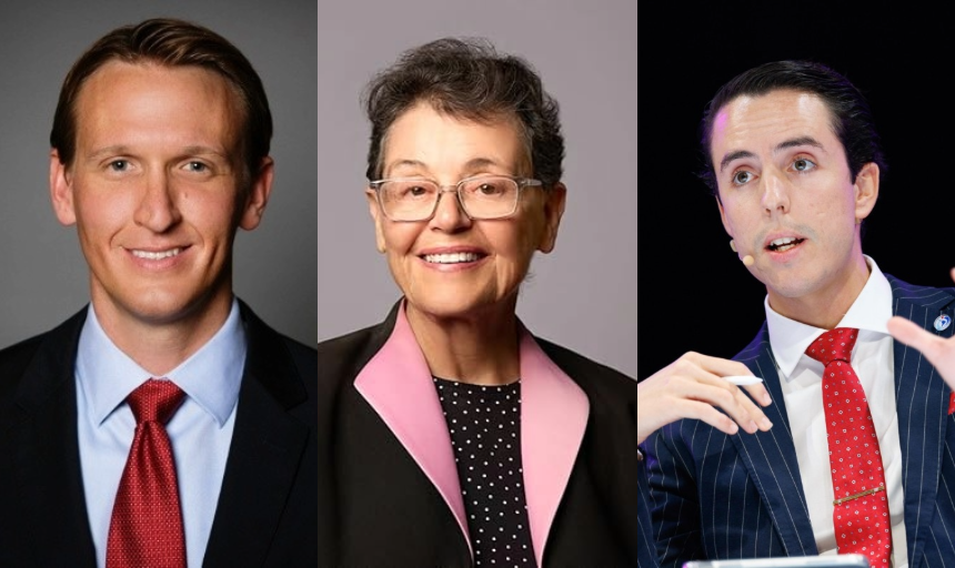 Alumni from L to R: Dustin DeMaria, Alexandra J. Rogers, Gaston Ocampo