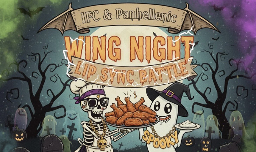 photo of students watching performances